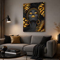 PAINTBOY Peinture par numéros moderne pour femmes, design sexy, portrait sur toile avec détails dorés, art mural DIY encadré pour salon