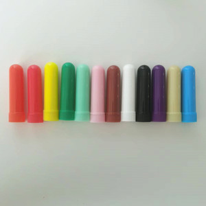 5ml đầy màu sắc rỗng tinh dầu nhựa mũi Ống hít Ống hương liệu trống mũi container với bông dính màu xanh lá cây, đỏ - Product Image 5