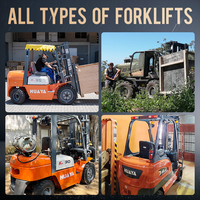 Harga Terjangkau Forklift Teleskopik Diesel 3t 3.5t 4t 5t Tinggi Angkat 3m-7m Sertifikasi CE ISO Penggerak Empat Roda 4x4 Forklift Bertenaga