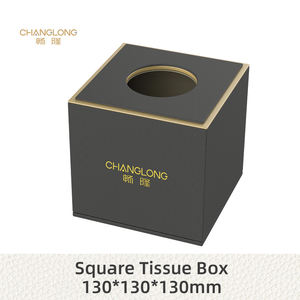 Современный роскошный кожаный чехол для салфеток квадратной формы для гостиничных принадлежностей - Product Image 3