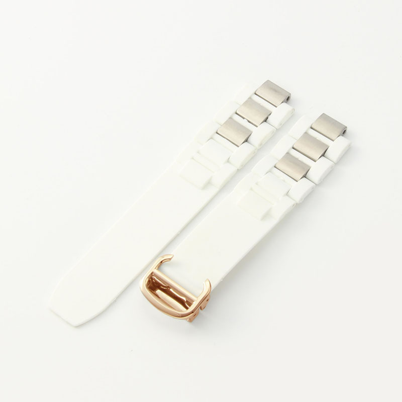 Boucle en or blanc-rose