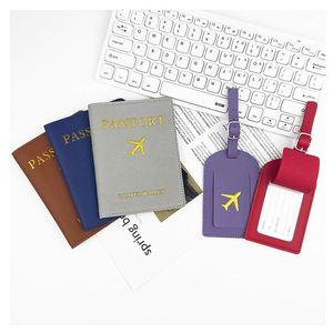 Fundas para Pasaportes de Cuero PU para Parejas, Sublimables, al por Mayor, con Etiqueta para Equipaje, Regalo de Viaje - Product Image 4