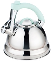 Bouilloire sifflante en acier inoxydable de 3 litres pour cuisinière, avec eau, pour la maison ou le camping, écologique, passe au lave-vaisselle