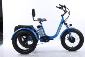 Tricycle électrique à pneus larges 20" * 4.0", 48V 500W, traction avant, 7 vitesses, frein à disque hydraulique - Product Image 2