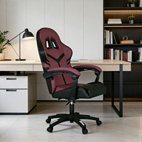 Chaise de jeu ergonomique en cuir PU à prix de gros, pivotante et colorée, en promotion