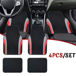 Alfombrillas deportivas impermeables de cuero <span class=keywords><strong>para</strong></span> coche, alfombrilla Universal <span class=keywords><strong>para</strong></span> suelo de automóvil apta <span class=keywords><strong>para</strong></span> Sedanes, coches, camiones, <span class=keywords><strong>furgonetas</strong></span>, SUV, Juego de 4 - Product Image 1