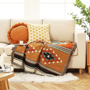 High Quality Bohemia Trippy Tapestry Custom <strong>Outdoor</strong> Camping <strong>Throw</strong> Blanket Woven Modern Style with Solid Pattern - Product Image 3