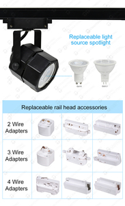 Lámpara de pista Led para techo de superficie, <span class=keywords><strong>foco</strong></span> de iluminación Cob para tienda minorista, <span class=keywords><strong>foco</strong></span> de seguimiento de riel lineal, carcasa de aluminio - Product Image 6