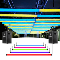 Système d'éclairage cinétique avec tubes LED DMX de 2m