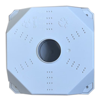 Support de surveillance en plastique de 13cm Hémisphère à fil caché pouvant être installé avec un hémisphère de plafond mural intégré à l'alimentation