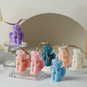 Candela Profumata Scultorea Cherubino Angelo Cupido, Regalo Romantico, Statuetta Angelo Seduto, Candela Aromatica, Delizioso Regalo per Anniversario - Product Image 3