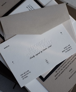 Enveloppes personnalisées de style minimaliste avec nom pour l'image de <span class=keywords><strong>marque</strong></span> des entreprises / Personnalisation des enveloppes d'invitation de mariage - Product Image 2
