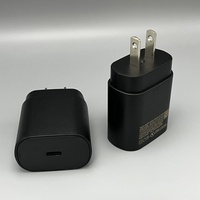 25W Pengisi Daya Dinding US PD Adapter USB-C Port USB C Pengisian Super Cepat untuk Samsung Note 10 20 S25 iPhone 15 16 Kualitas Tinggi