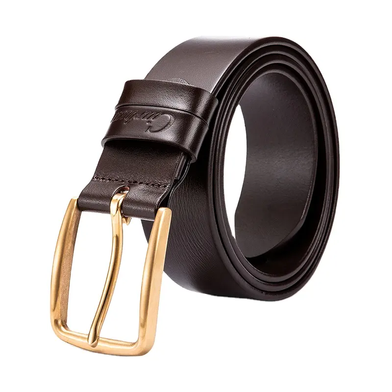 Ceinture de robe en cuir véritable pour hommes, Vintage, de luxe, Grain supérieur, véritable cuir de vache, véritable cuir de vache, pour Jeans