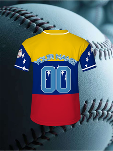 Custom baseball/softbal shirt 3D print sublimatiepatroon korte mouwen UV-bescherming vochtregulerend ademend snel drogend zomer - Product Image 5