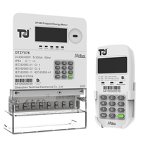 Pengukur Kwh 3P kabel komunikasi, meteran prabayar CIU dengan baterai tanam Kwh Meter tiga fase AMI/AMR