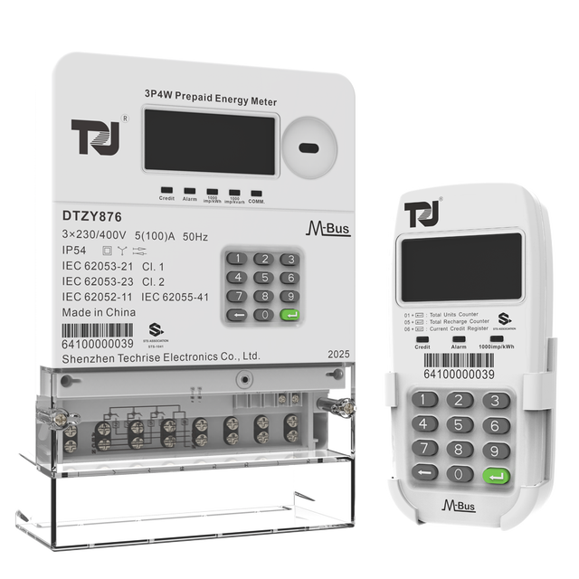 3P SPLIT with  M-bus/Communication Cable CIU  Prepaid Meter  Built Battery  Kwh Meter Three Phase AMI/AMR Smart Meter