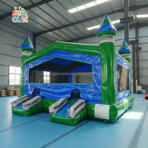 Castillo Hinchable Comercial Doble Entrada con Obstáculos Internos y Aro, Jumper Gigante para Eventos Exteriores - Product Image 4