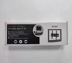 HT-001 Factory Supplier TV Wall Mounts 15-42 Tilt Universal Mobile TV Stand Steel Material Box Packing