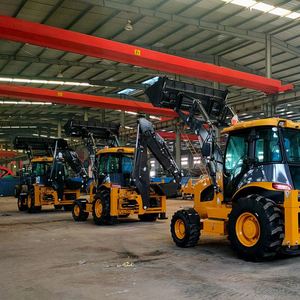 Machinerie de terrassement multifonctionnelle, pelle rétrocaveuse à quatre roues de 85 kW, moteur diesel CUMMINS - Product Image 3