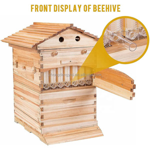 Juego Completo de 7 Piezas de Colmena de Abejas Automática con Flujo Continuo, Caja de Colmena de Abejas, Marco de Colmena de Abejas, Madera de Abeto Chino - Product Image 3
