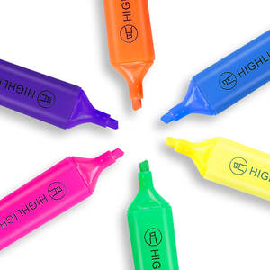 KHY <span class=keywords><strong>Surligneurs</strong></span> Pastel 6 Couleurs présentoir surligneur stylo ensemble Non Toxique Surligneur Marqueur - Product Image 3