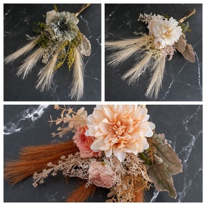 CallaFloral – Ensemble de bouquets de fleurs artificielles en tissu tressé plastique pour mariage, décoration intérieure et accessoires de photographie extérieure - Product Image 3