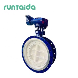 DN50-DN2000 PN16 ngầm dễ uốn sắt đúc thép đĩa đôi mặt Bích Loại Van bướm - Product Image 5