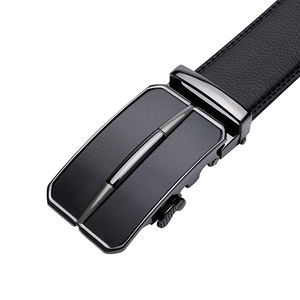 Cinturón de cuero de trinquete con logotipo personalizado, para negocios, viajes, ocio, traje de negocios - Product Image 3