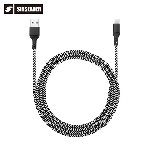 Fast Charging USB a to USB C Cotton Braided High Speed Data Syncing USB Type-C Cable for Mobile Phone and Laptop