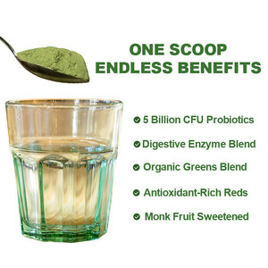Hữu cơ toàn Bộ thực phẩm chế độ ăn uống bổ sung siêu xanh và màu đỏ bột củ cải đường bột màu đỏ và màu xanh lá cây Superfood bột - Product Image 3