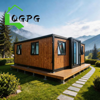 Casa Prefabricada de Lujo en Contenedor Móvil Expandible de 40 Pies o 20 Pies, Lista para Usar, con 2, 3, 4 o 5 Dormitorios, Villa Prefabricada Portátil