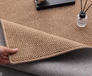 Nouvelle Arrivée <span class=keywords><strong>Tapis</strong></span> <span class=keywords><strong>d</strong></span>'Intérieur à Motif Uni pour Salon, <span class=keywords><strong>Tapis</strong></span> de Cuisine en Lin, <span class=keywords><strong>Tapis</strong></span> de Sol Tissé, <span class=keywords><strong>Tapis</strong></span> de Porte Imperméable - Product Image 2