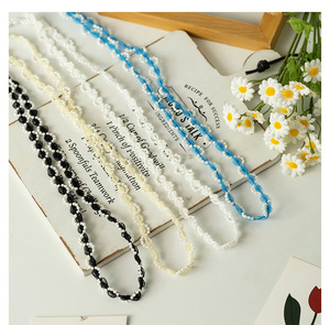 1 ซม.กว้างสีขาวลูกไม้ริบบิ้นเสื้อผ้ากระเป๋าเดินทาง Handmade DIY อุปกรณ์ตกแต่งลูกปัดเย็บปักถักร้อยลูกไม้ Trim