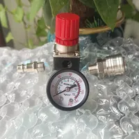 Interrupteur régulateur de pression 120PSI montre carrée en fer ou en plastique à trois trous accessoires de pompe de compresseur d'air