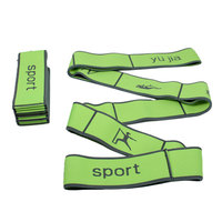 Bande de fitness personnalisable à 8 boucles pour l'entraînement en résistance au sport, sangles de yoga élastiques, ceinture de pilates avec logo personnalisé, produit de sangle