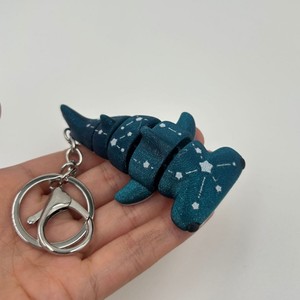 Juguete Promocional, Regalo, Modelo de Juguete Impreso en 3D Multicolor, Adorno de Tiburón Estrellado, Llavero con Modelo de Simulación - Product Image 6