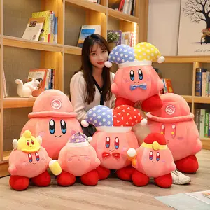 Wholesale Pink Ball Kirby Plush Toys Anime Game Cartoon Japanese Manga Cute Lovely Soft Baby Gift Kirby's Dream Land