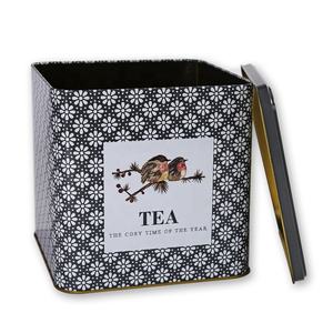 Custom Square 4x6.2 Inch Food Grade Tinplate <strong>Box</strong> Empty Decorative Metal Canister Card Dividers Offset Printing <strong>Recipe</strong> Bread - Product Image 5