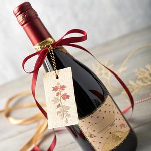 Targhetta da appendere con finitura opaca personalizzata <span class=keywords><strong>per</strong></span> <span class=keywords><strong>bottiglie</strong></span> di <span class=keywords><strong>vino</strong></span> con laccetto olografico con etichetta di imballaggio industriale campione gratuito - Product Image 2