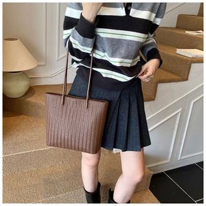 Simple Plain Color <b>Tote</b> <b>Bags</b> <b>Waterproof</b> Leather Handbag Lady's PU <b>Tote</b> <b>Bag</b> - Product Image 6
