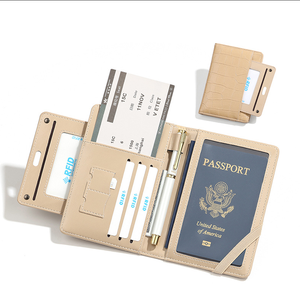 2026 New Stone-Patterned Bright-Coloured Passport <b>Holder</b> RFID Protection ID Card Storage and <b>Ticket</b>/Card Slots - Product Image 4