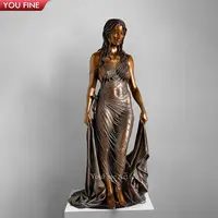 Benutzer definierte lebensgroße Bronze nackte Mädchen Skulptur nackte Frauen Statue