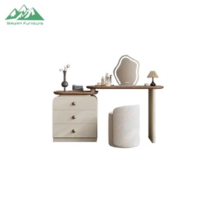 Table de toilette professionnelle Wayon avec miroir tactile intelligent et plateau latéral réglable pour chambre à coucher - Product Image 4