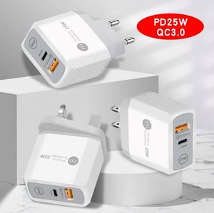 25W Type-C Travel Smartphone Charger Cross-Border USB C Fast Charging <b>Adapter</b> Mobile Phone QC2.0 USB Wall Charger - Product Image 5