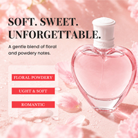 Flacon de parfum en forme de cœur, parfum pour femmes, ensemble de 4 senteurs, floral, fruité, agrumes, poudré, eau de parfum longue durée, coffret cadeau, neuf