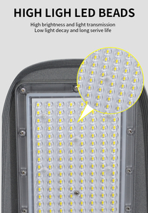 Nhà sản xuất CE cấp giấy chứng nhận 30W 50W 100W ánh sáng cao hiệu quả ánh sáng đường phố nhôm IP65 80 watt điện ánh sáng đường phố 10KV - Product Image 5