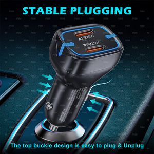 50W pd25w nhanh chóng sạc QC3.0 PD <span class=keywords><strong>USB</strong></span> C Bộ sạc xe hơi thông minh <span class=keywords><strong>adapter</strong></span> điện cho iPhone 16 15 Samsung Tablet PC Android điện thoại - Product Image 4