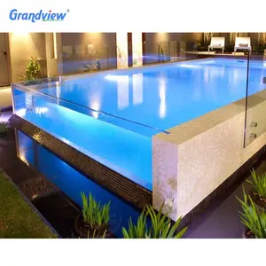 Factory Outdoor Acrylic Glass Panels For Swimming Pool Wall Panels