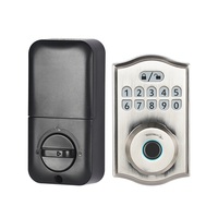 Cerradura electrónica inteligente biométrica para puerta delantera de casa, código de huellas dactilares, cerraduras inteligentes, cerradura de puerta inteligente antirrobo de alta seguridad